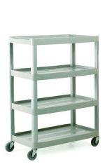 HI624Y plastic shelf trolley