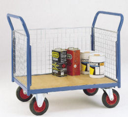 3 sided mesh platform truck