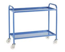 Steel shelf trolley