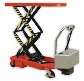 Semi electric scissor lift table
