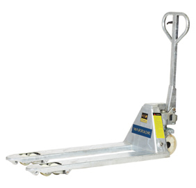 Galvanised pallet truck